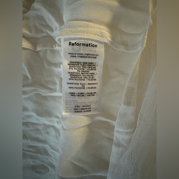 NWOT Reformation Alouette Dress Size 8 - Picture 6 of 6